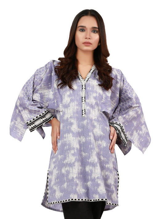 Edenrobe - Pret 1Pc Printed Lavender Shirt - ELTKP19-66939