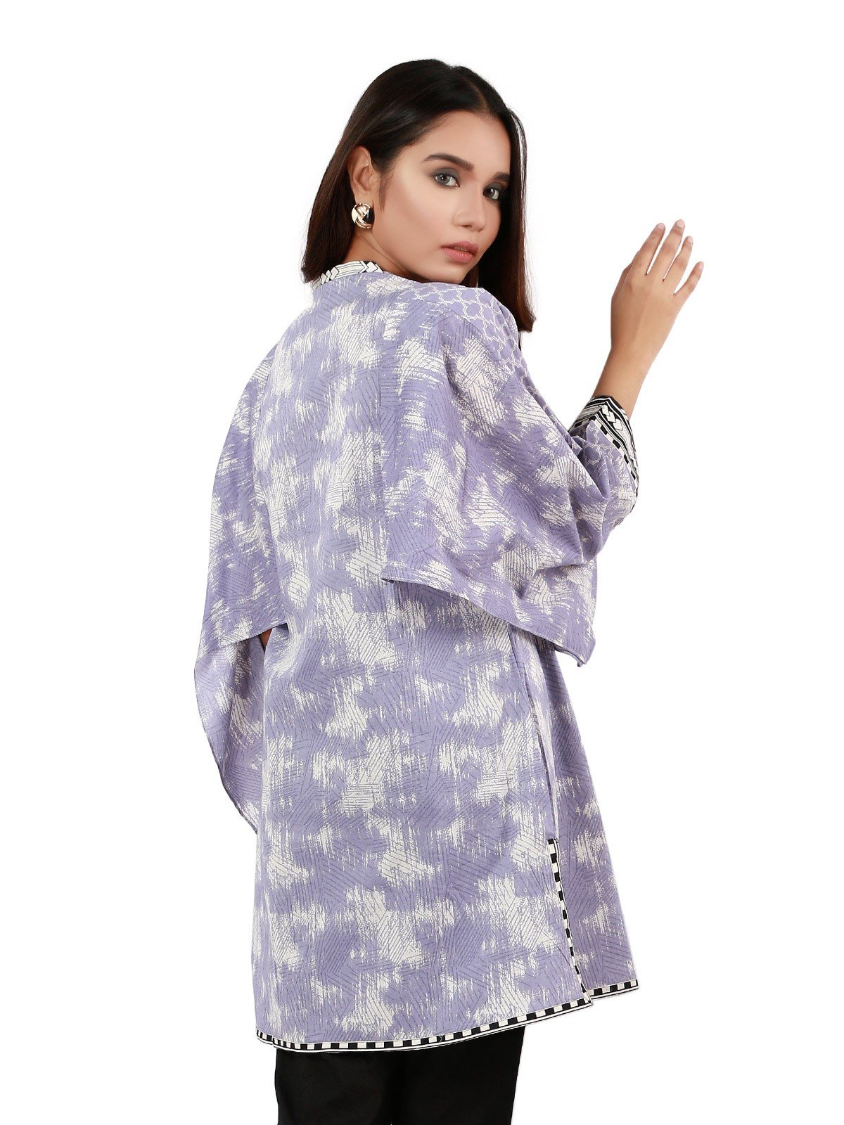 Edenrobe - Pret 1Pc Printed Lavender Shirt - ELTKP19-66939