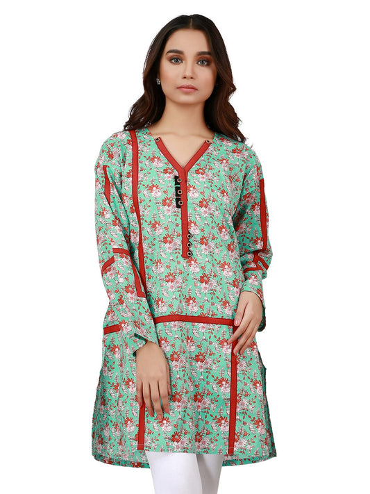 Edenrobe - Pret 1Pc Printed Cambric Shirt - ELTKP19-66942