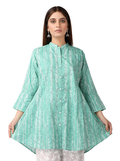 Edenrobe - Pret 1Pc Printed Cambric Shirt - ELTKP19-67033