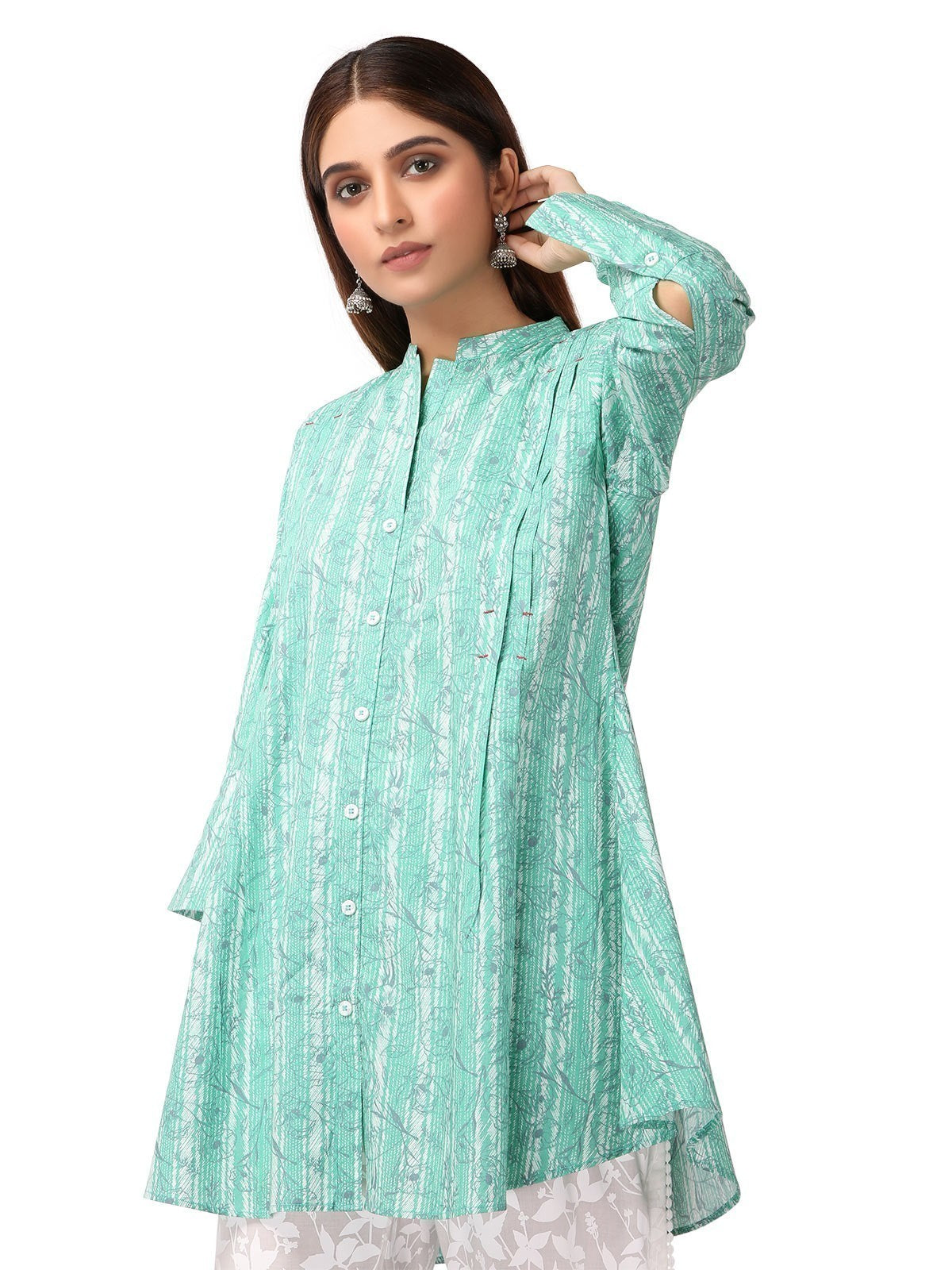 Edenrobe - Pret 1Pc Printed Cambric Shirt - ELTKP19-67033