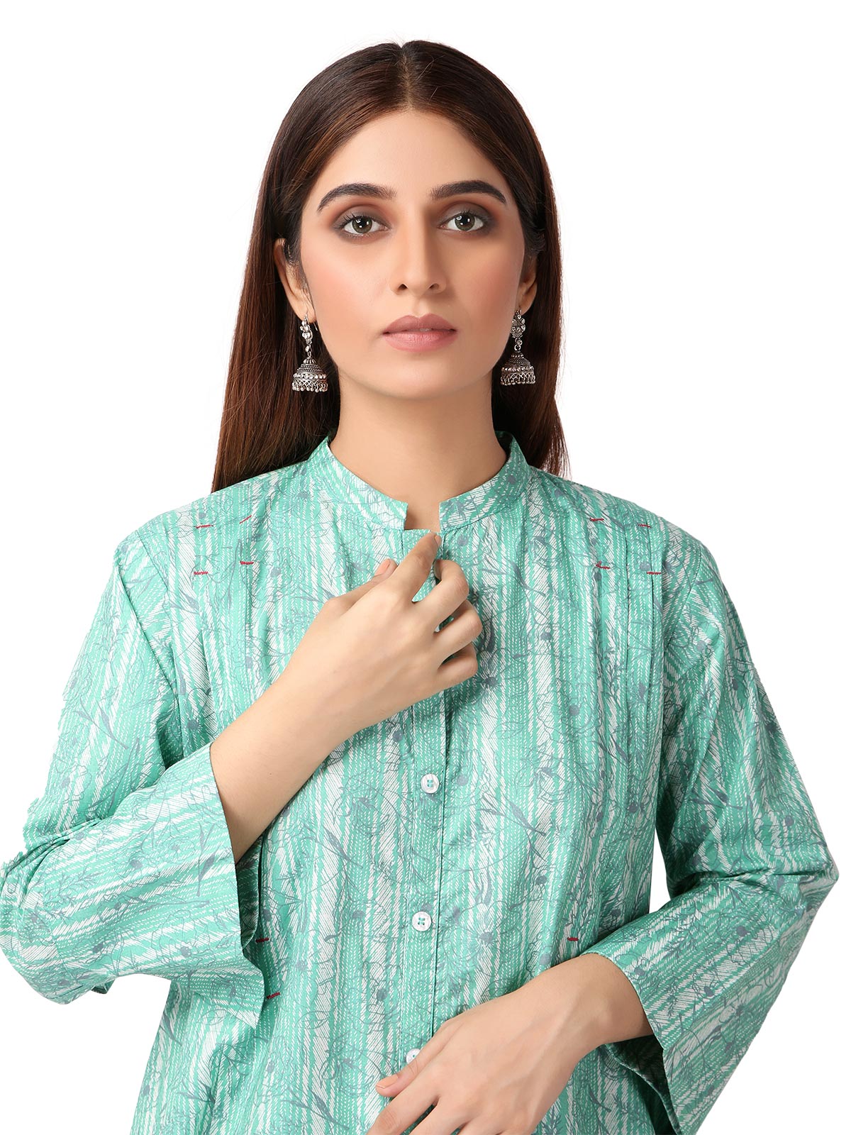 Edenrobe - Pret 1Pc Printed Cambric Shirt - ELTKP19-67033