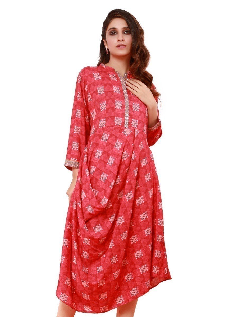 Edenrobe - Pret 1Pc Printed Viscose Shirt - ELTKP19-67052