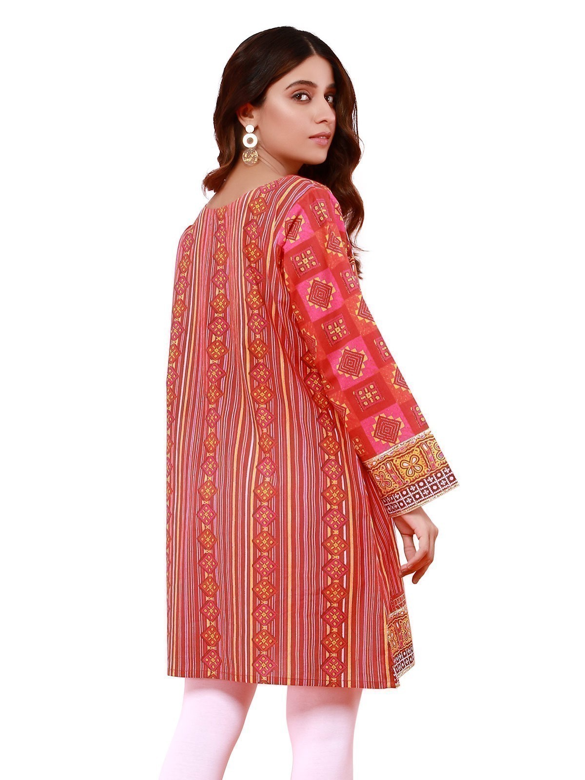 Edenrobe - Pret 2Pc Printed Khaddar Shirt Trouser - ELTKP19-67057 (2-PCS)