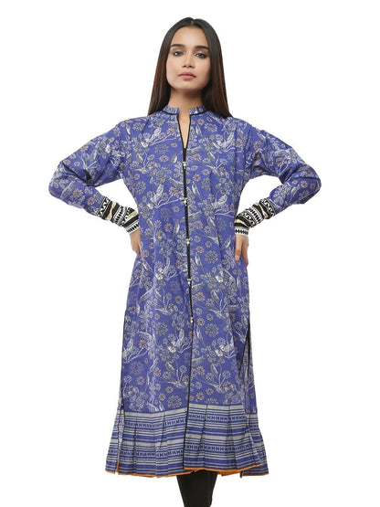 Edenrobe - Pret 1Pc Printed Khaddar Shirt - ELTKP19-67062