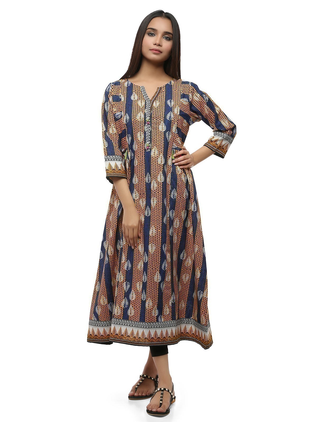Edenrobe - Pret 1Pc Printed Khaddar Shirt - ELTKP19-67065