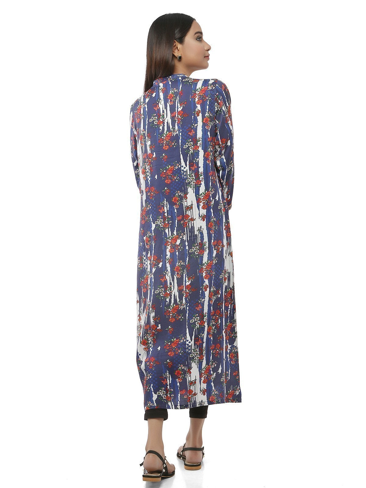 Edenrobe - Pret 1Pc Printed Khaddar Shirt - ELTKP19-67067