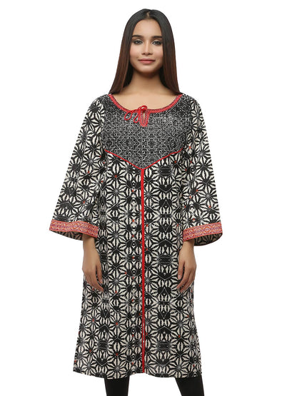 Edenrobe - Pret 1Pc Printed Black Shirt - ELTKP19-67083