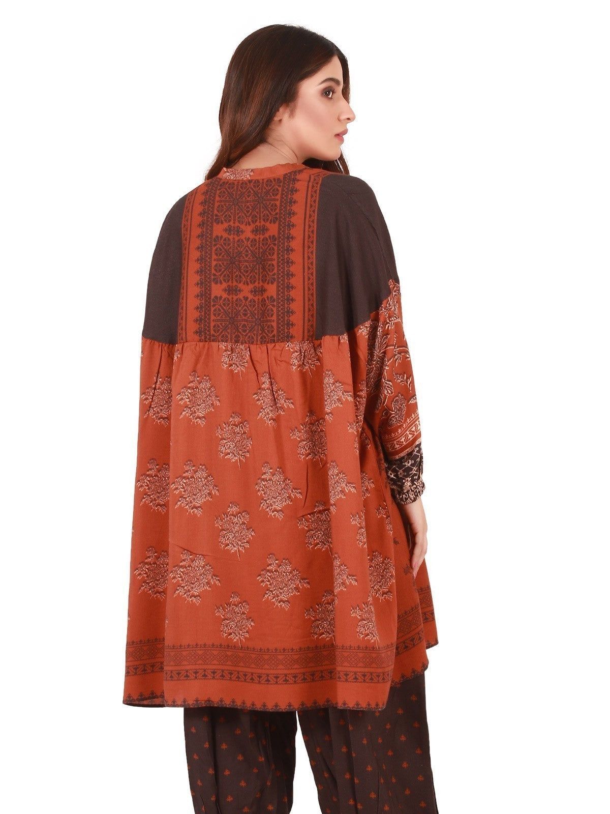 Edenrobe - Pret 2Pc Printed Viscose Shirt Trouser - ELTKP19-67084 (2-PCS)