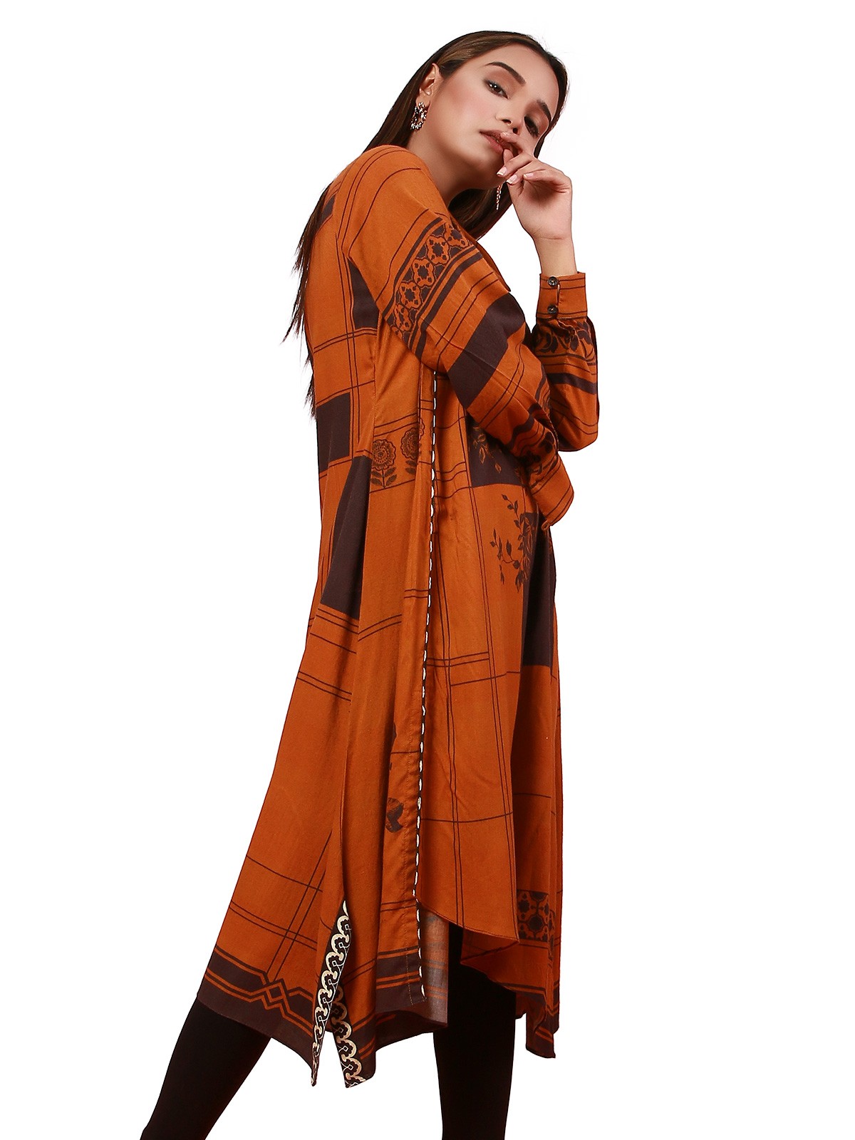 Edenrobe - Pret 1Pc Printed Viscose Shirt - ELTKP19-67098