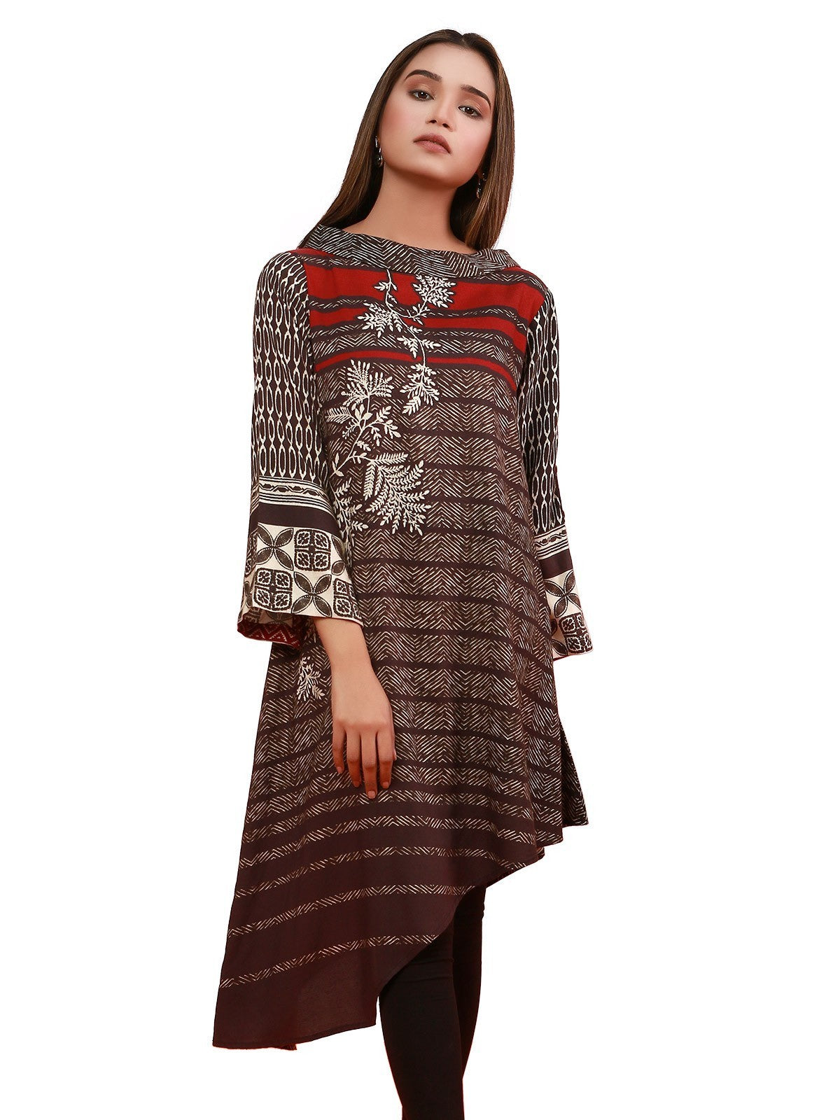 Edenrobe - Pret 1Pc Printed Viscose Shirt - ELTKP19-67099