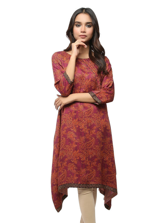 Edenrobe - Pret 1Pc Printed Viscose Shirt - ELTKP19-67100