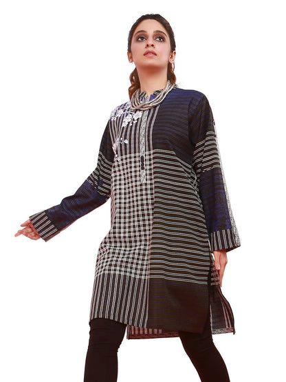Edenrobe - Pret 1Pc Printed Khaddar Shirt - ELTKP19-67101