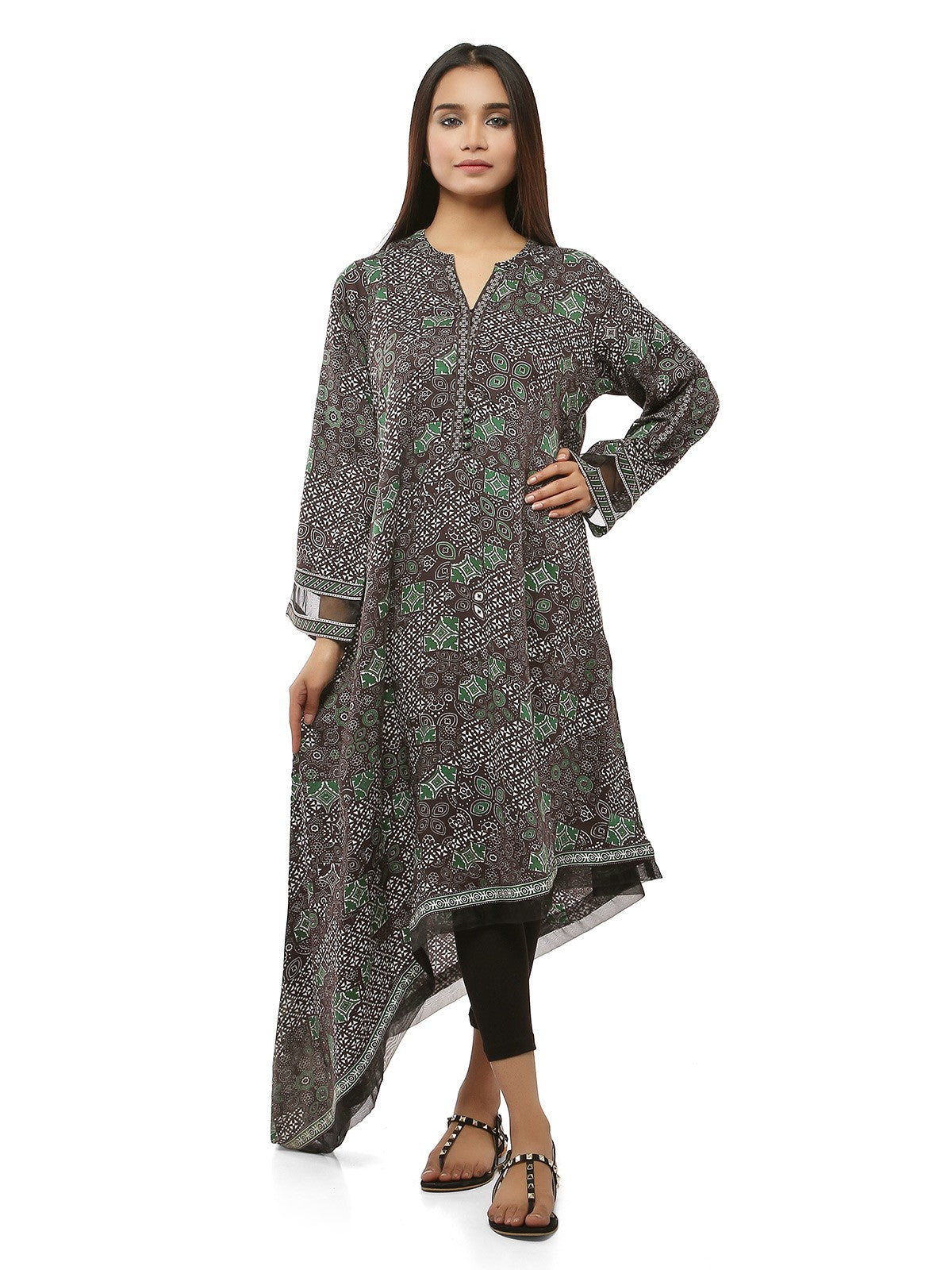Edenrobe - Pret 1Pc Printed Viscose Shirt - ELTKP19-67102