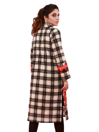 Edenrobe - Pret 1Pc Printed Khaddar Shirt - ELTKP19-67110