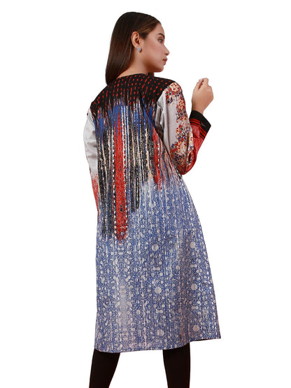 Edenrobe - Pret 1Pc Printed Khaddar Shirt - ELTKA19-67120