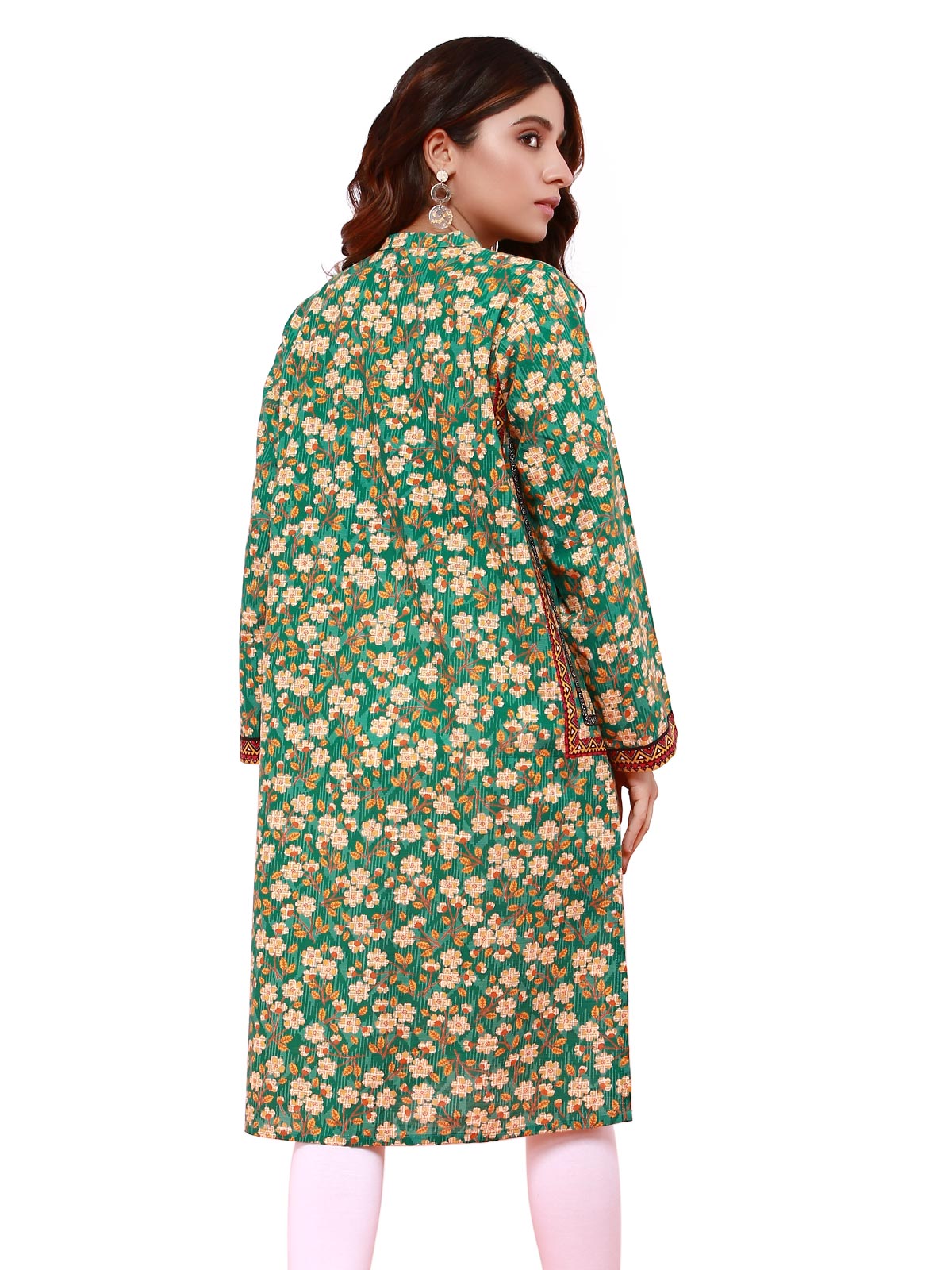 Edenrobe - Pret 1Pc Printed Khaddar Shirt - ELTKP19-67121