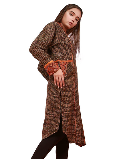 Edenrobe - Pret 1Pc Printed Khaddar Shirt - ELTKP19-67124