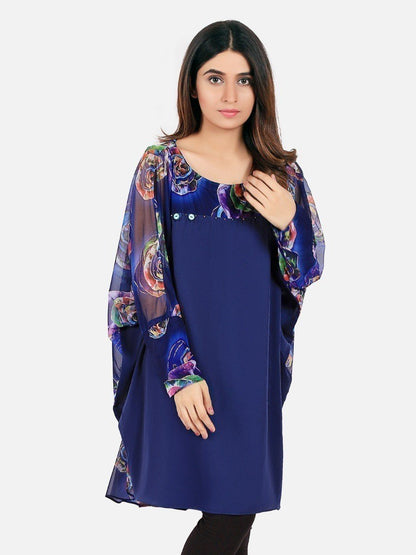 Edenrobe - Women's Navy Blue Western Top - ELTW19-66713