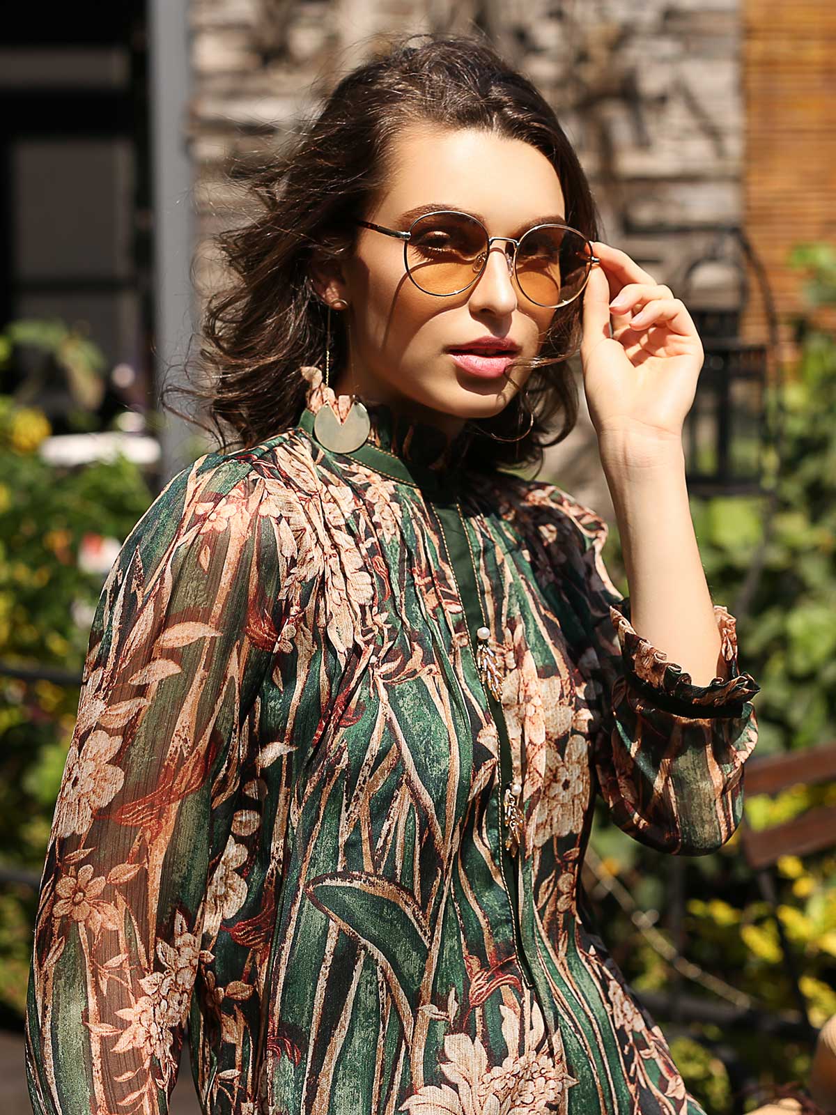 Edenrobe - Women's Green Western Top - ELTW19-66714