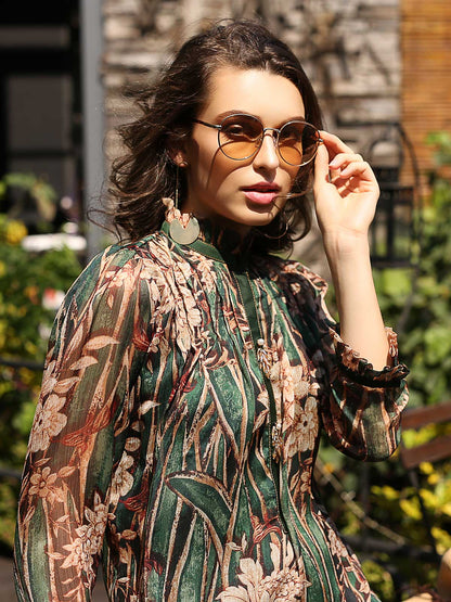 Edenrobe - Women's Green Western Top - ELTW19-66714