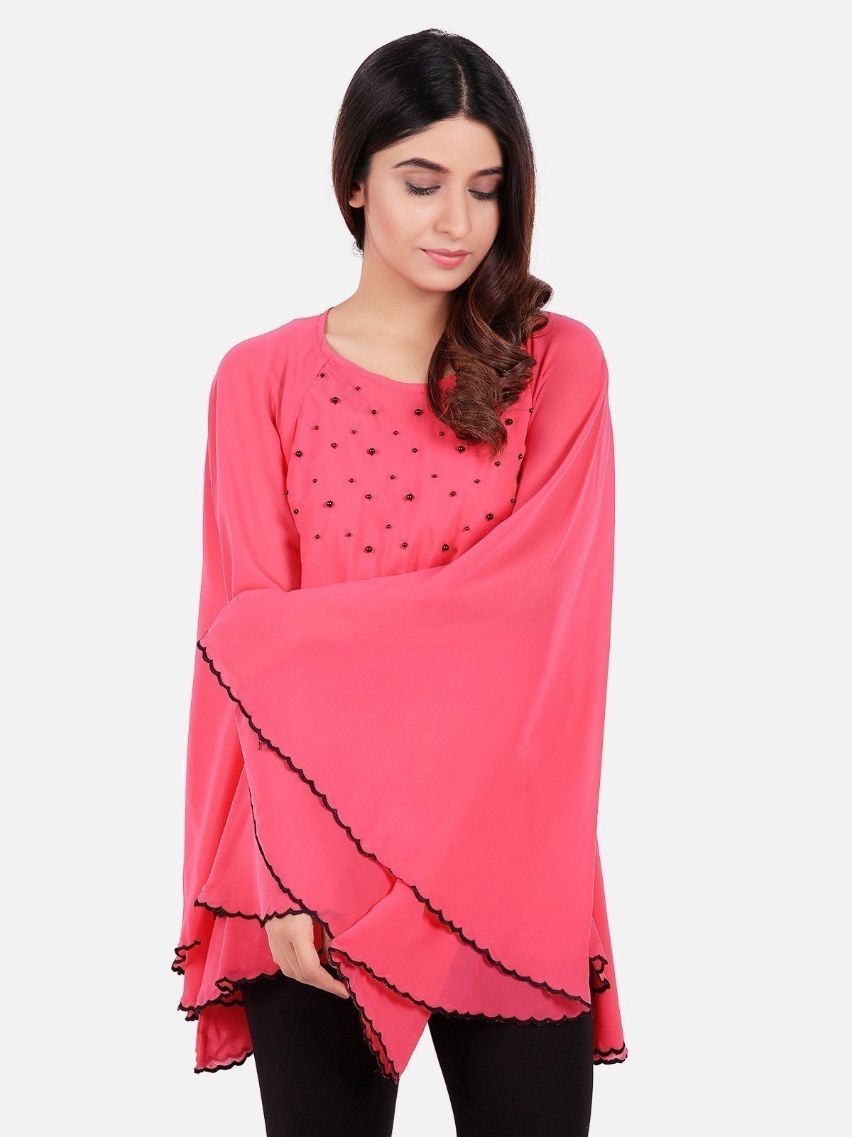 Edenrobe - Women's Pink Western Top - ELTWE19-66500