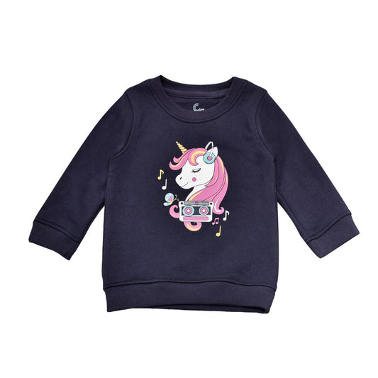 Cuddle & Cradle - Crew Neck Sweatshirt (Music Unicorn)