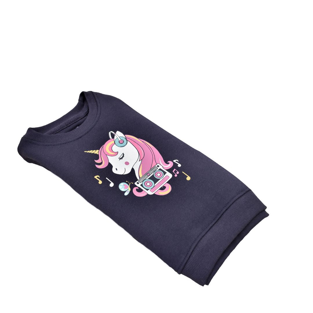 Cuddle & Cradle - Crew Neck Sweatshirt (Music Unicorn)