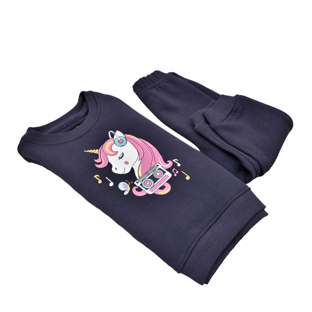 Cuddle & Cradle - Crew Neck Sweatshirt and Pyjama (Music Unicorn)