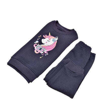 Cuddle & Cradle - Crew Neck Sweatshirt and Pyjama (Music Unicorn)