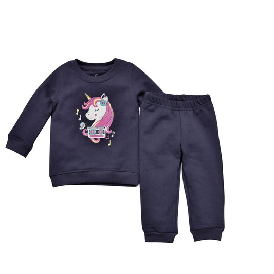 Cuddle & Cradle - Crew Neck Sweatshirt and Pyjama (Music Unicorn)