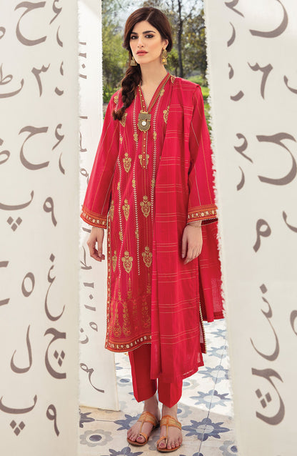 Orient - Unstitched 3 Piece Embroidered Lawn Suit