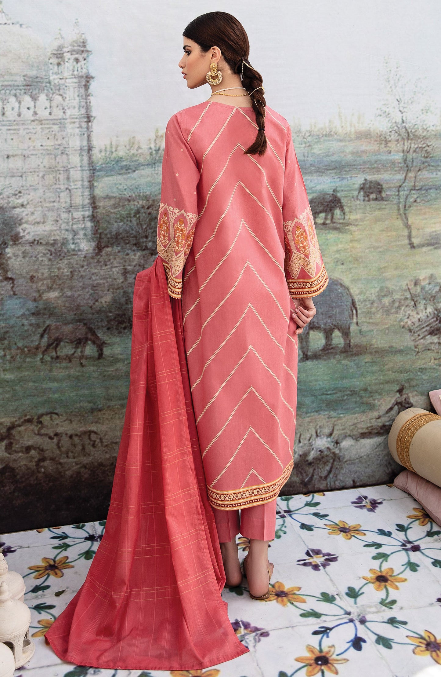 Orient - Unstitched 3 Piece Embroidered Lawn Suit