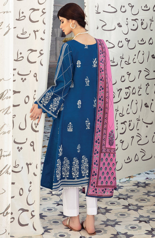 Orient - Unstitched 2 Piece Puff Printed Lawn Shirt Dupatta