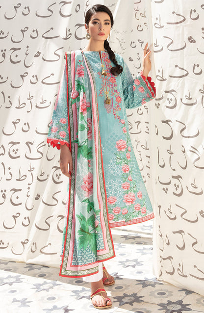 Orient - Unstitched 2 Piece Embroidered Lawn Shirt Dupatta