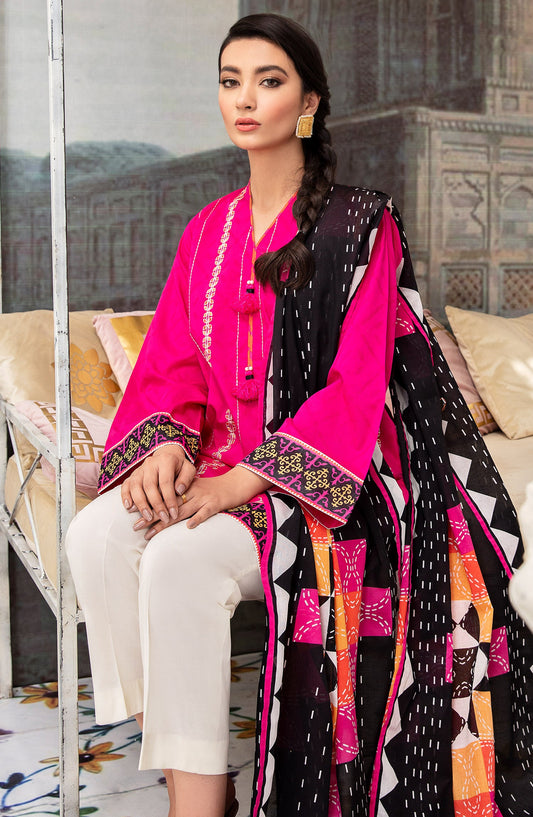 Orient - Unstitched 2 Piece Embroidered Jacquard Shirt Dupatta