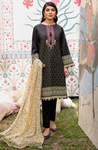Orient - Unstitched 3 Piece Embroidered Lawn Suit