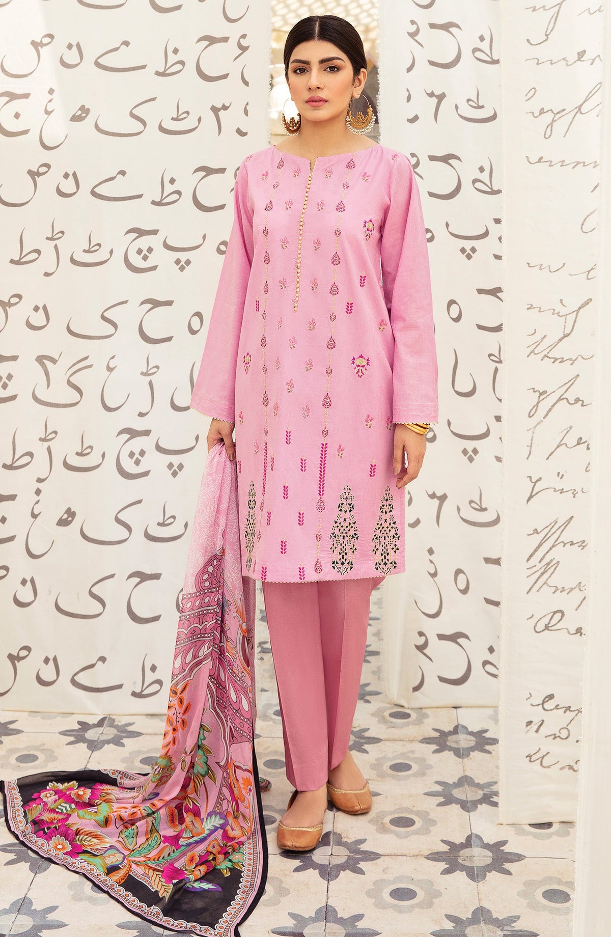 Orient - Unstitched 3 Piece Embroidered Jacquard Suit
