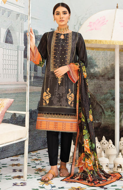 Orient - Unstitched 3 Piece Embroidered Lawn Suit