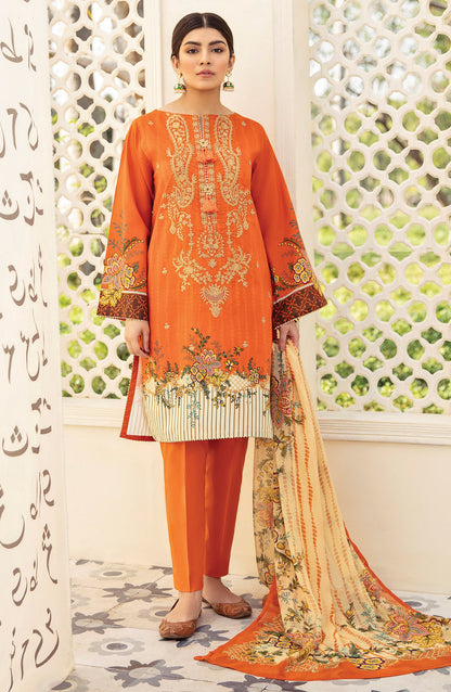 Orient - Unstitched 3 Piece Embroidered Lawn Suit