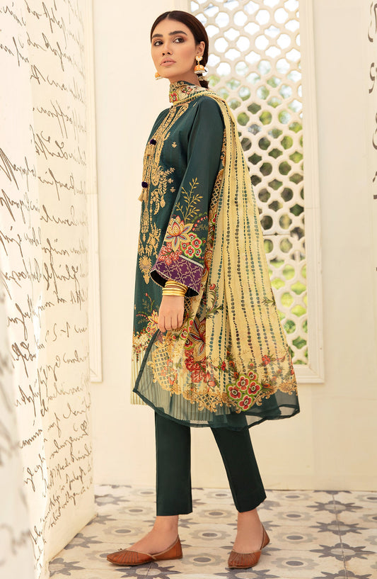 Orient - Unstitched 3 Piece Embroidered Lawn Suit