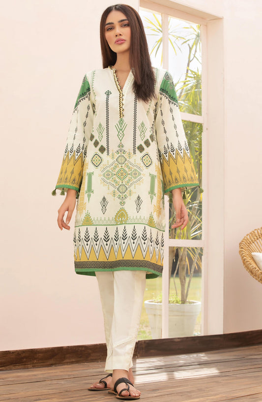 Orient - Unstitched 2 Piece Printed Lawn Shirt Trouser