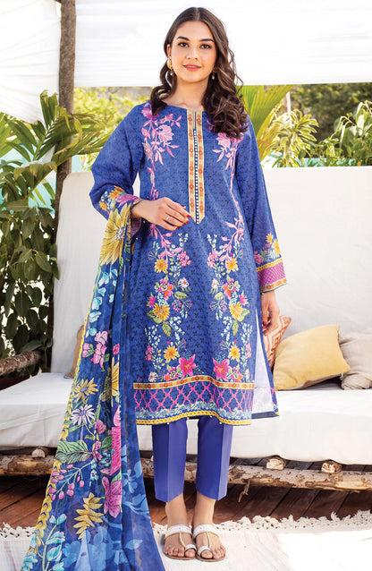Orient - Unstitched 3 Piece Embroidered Lawn Suit