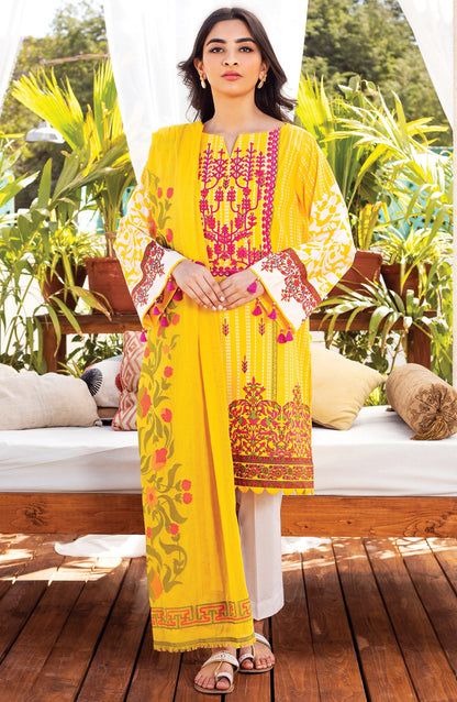 Orient - Unstitched 3 Piece Embroidered Lawn Suit