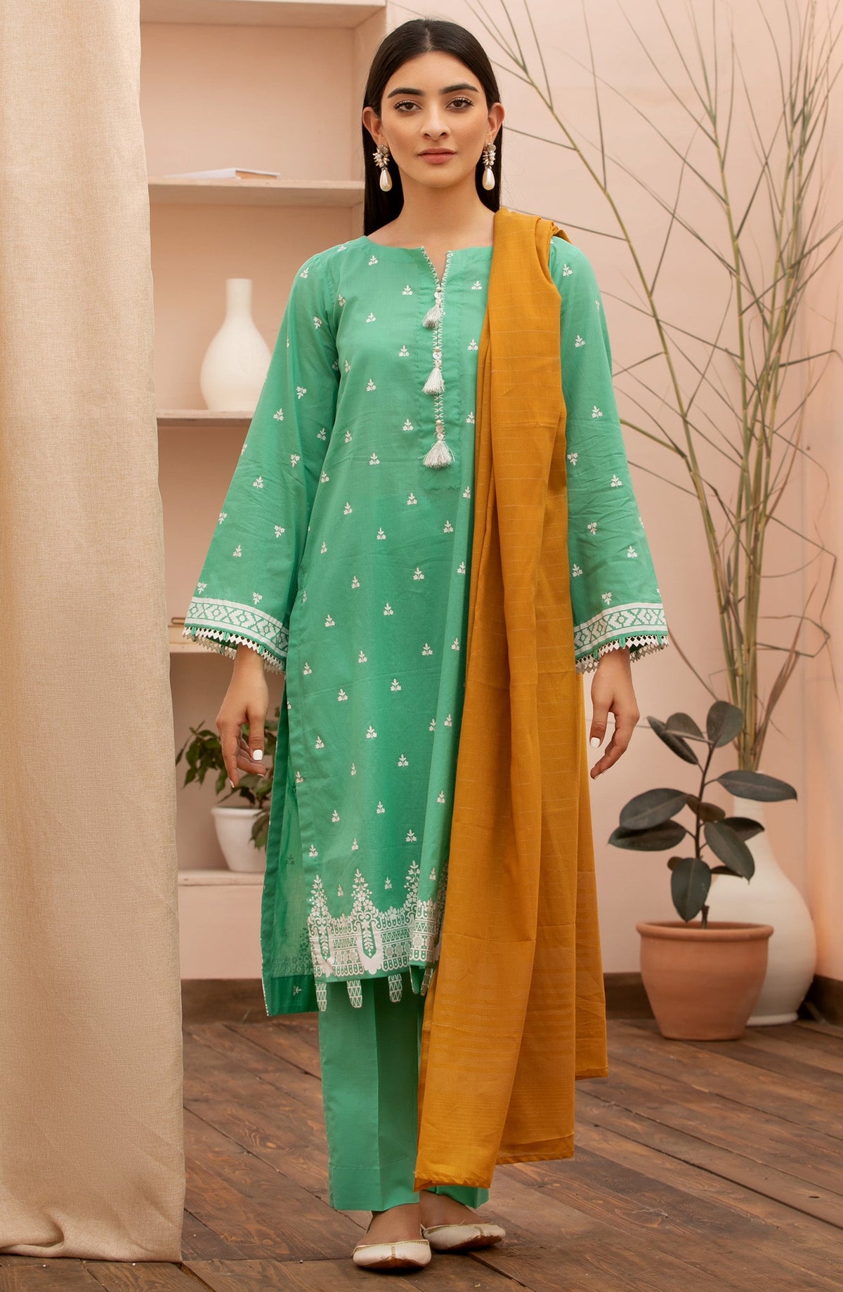 Orient - Unstitched 3 Piece Printed Lawn Suit