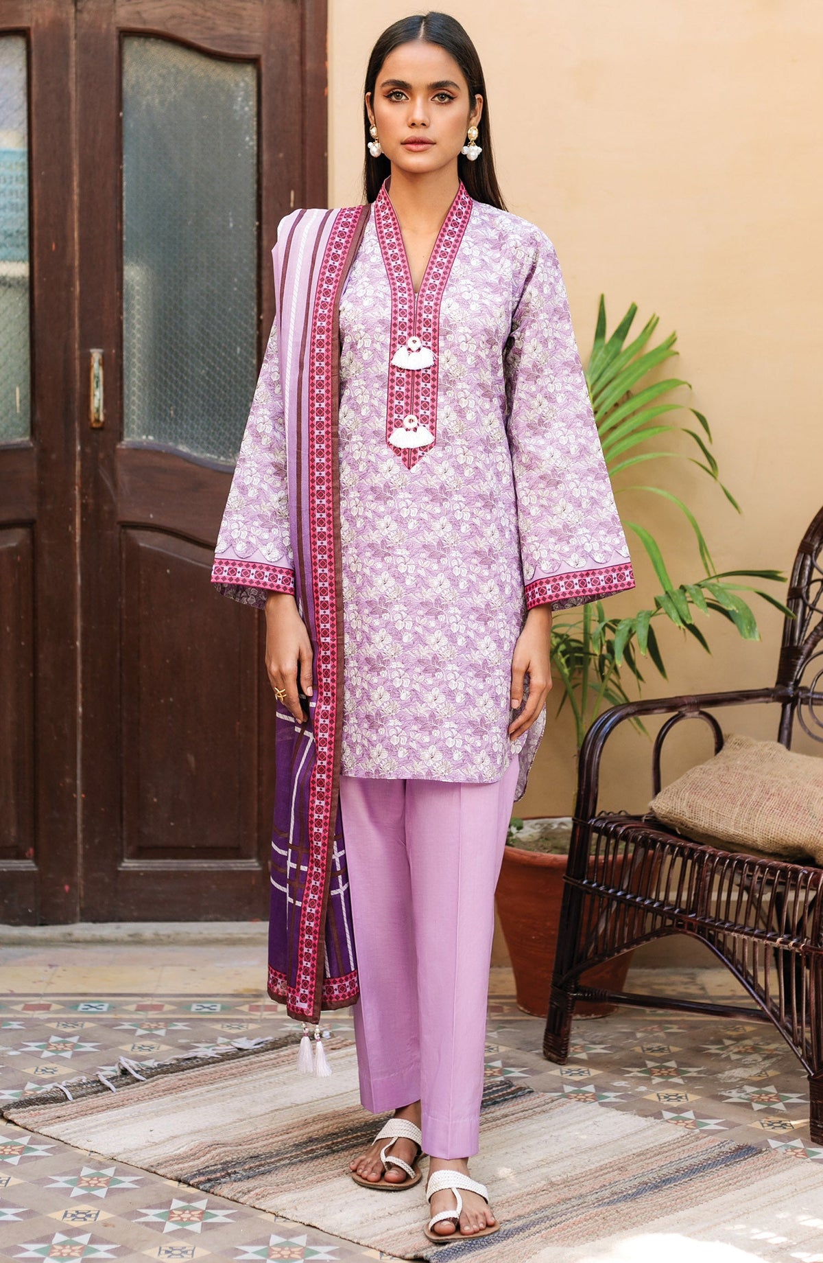 Orient - Unstitched 3 Piece Printed Lawn Suit