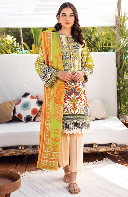 Orient - Unstitched 3 Piece Embroidered Lawn Suit