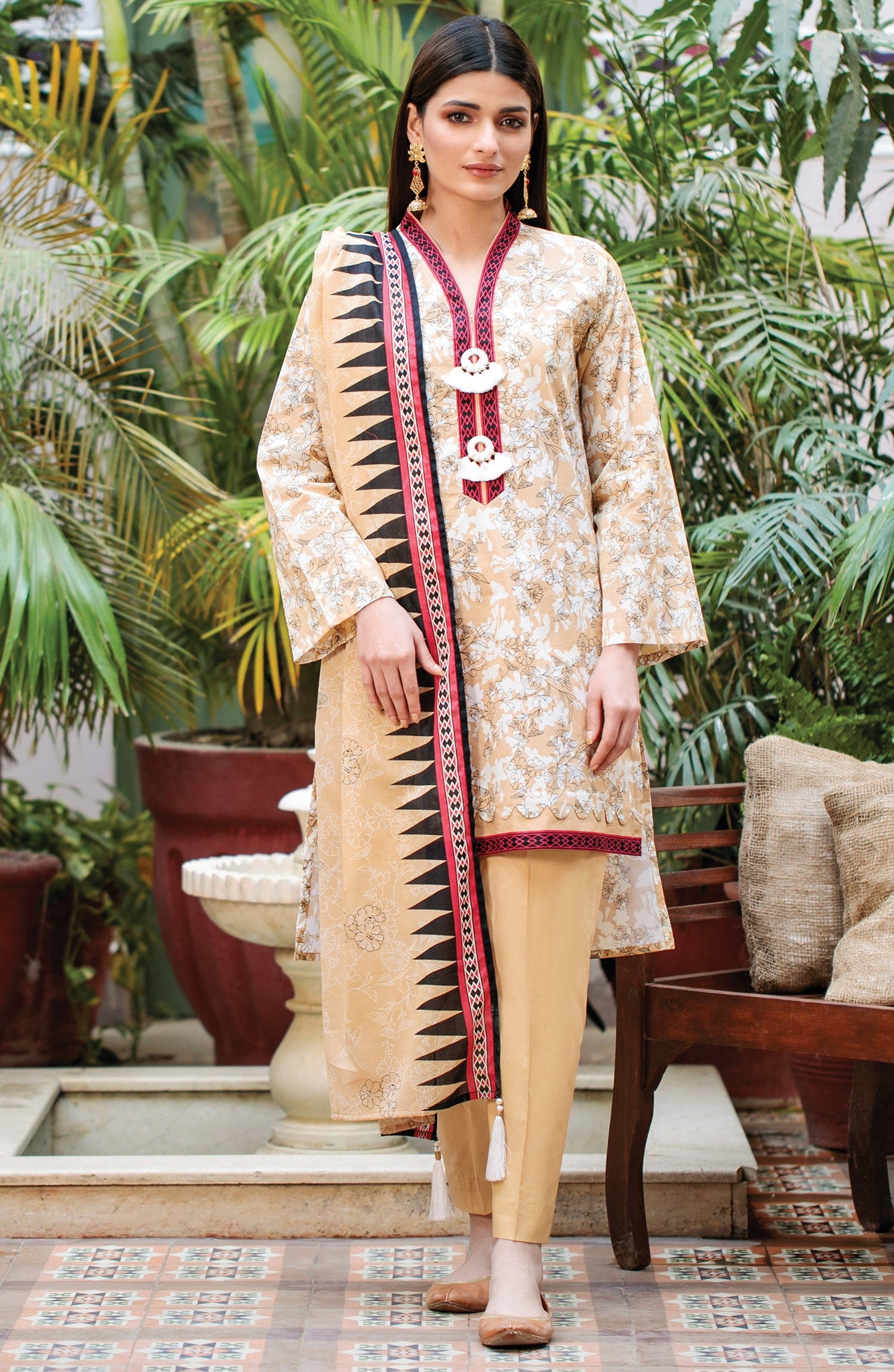 Orient - Unstitched 3 Piece Printed Lawn Suit