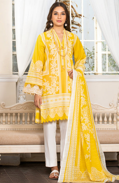 Orient - Unstitched 2 Piece Lawn Shirt Chiffon Dupatta