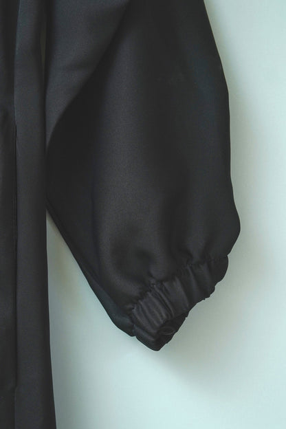 Bustangi - Black Open abaya